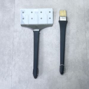 pampered chef Jumbo Bar-B-Boss big Burge L 16.5" Grill Tool Spatula & Baster Set